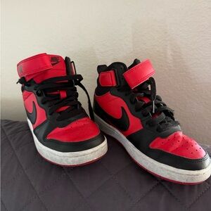 Nike Black and Red Athletic Shoes